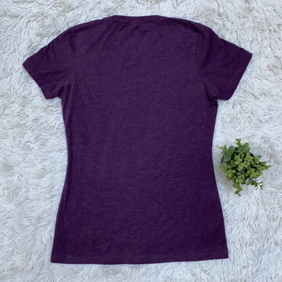Next Level Apparel Heart Graphic Tee 💗 Purple - Picture 6 of 10